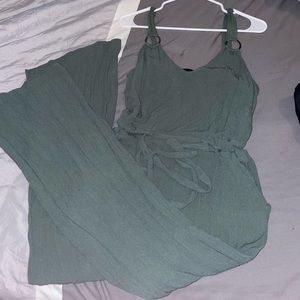 Green jumpsuit